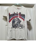 Vintage 1995 Dallas Cowboys America&#39;s Team Graphic Helmet T-Shirt Gray M... - €38,12 EUR