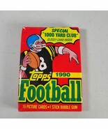 1990 Topps Football Card Wax Pack Special 1000 Yard Club With Gum 15 Car... - $8.99