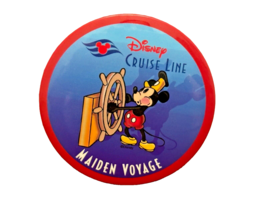 Disney Cruise Line Maiden Voyage Pinback Button Mickey Mouse 3 Inches - £6.99 GBP