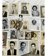 Photo headshot picture lot vintage black white colored photos - $19.75