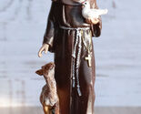 Ebros Holy Catholic Saint Francis Monk Figurine Shrine Decorative Figuri... - $18.49
