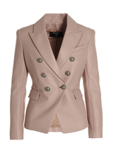 Blazer en cuir pour femmes à double boutonnage rose taille XS SML XL XXL... - £110.56 GBP