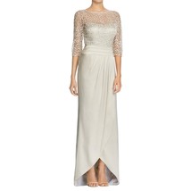 Kay Unger New Womens Beige Lace Sheath Sequined Evening Formal Dress   4    $520 - £155.66 GBP