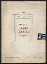 Opera Grand Theatre Program Comic Opera Blaze Rossini France Lyon Barber... - $26.99