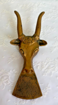 Vintage Brass TX Longhorn Bull  Head Door Knocker - $2,754.93 MXN