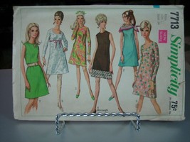 Simplicity 7713 Misses Dress in 2 Lengths Pattern - Size 12 Bust 34 - $15.85