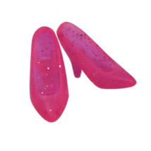 VINTAGE 1990's MATTEL BARBIE GLITTER BRIGHT PINK CLOSED TOE HIGH HEEL HE... - $7.60