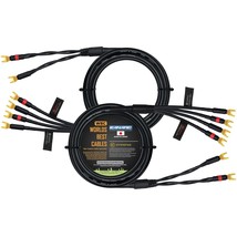 Hifi Star-Quad Bi-Wire Speaker Cable Pair With 8 Foot Canare 4S11 - Audiophile - $155.97