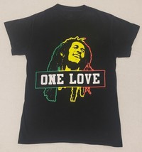 Bob Marley T Shirt One Love Zion Rootwear Mens Size Large Black Short Sleeve Tee - £7.95 GBP