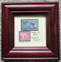 Jack Rabbit Studio, Inc. Yankee By Birth...Texan By Choice Framed Texas Stamps - £14.80 GBP