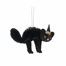 Gallerie Ii 5.5&quot; Black Cat Buri Halloween Christmas Ornament - £10.35 GBP