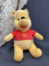 Winnie The Pooh 12” Plush Wearing A Red Half Tee Shirt Kohl’s Cares For Kids - £7.86 GBP