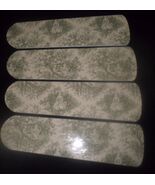 CUSTOM ROMANTIC LOVERS FRENCH TOILE CEILING FAN WITH LIGHT ( CREAM &amp; SAG... - $2,203.13 MXN