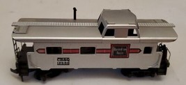 Vintage Tyco HO Scale Burlington Route Silver &amp; Red CB &amp; Q Caboose 12568  - £6.21 GBP