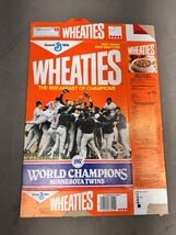 Vintage Minnesota Twins Wheaties Box 1987 World Series Champions Kirby P... - $18.94