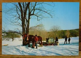 Maple Sugaring in Vermont - Vintage Postcard unposted - $1.25