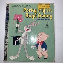 Vintage A Little Golden Book Porky Pig &amp; Bugs Bunny Just Like Magic! 1976 - £5.44 GBP