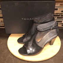 Tahari Gaby 110272 ankle strap leather heels 8.5 - £33.03 GBP