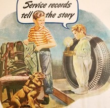 1946 Fisk Tires Safety Stripe Military Uniform Advertisement Automobilia... - $463.92 MXN