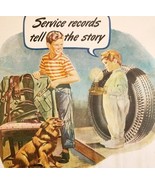 1946 Fisk Tires Safety Stripe Military Uniform Advertisement Automobilia... - $463.92 MXN