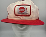 Vtg Lufkin Trucker Hat Tape Measure Patch Snapback Cap USA MADE Red White - £10.61 GBP