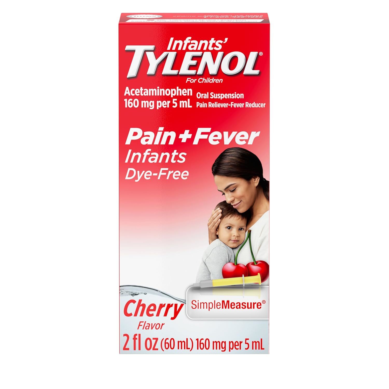 Tylenol Infants Oral Suspension with 160 mg Acetaminophen, Pain and Fever Relief