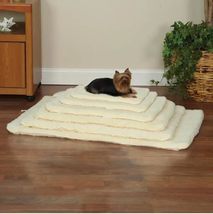 Dog Crate Bed MST Double Sided Sherpa Thick Pile Soft Warm and Comfortab... - $63.55