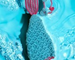 Hand Crochet Baby Mermaid Outfit, Mermaid Tail Costume Blue and Pink - $36.62