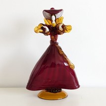 Venetian Glass Company Courtesan Figurine, Franco Toffolo, Murano Style,... - $118.25