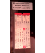 8/16/1977  One of a kind Yankees ticket stub for day Elvis died.  Pop 0 - $490.00