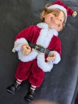 Karen Didion Santa Aide Lutin Cheminée Noël Joy Jouet Jolly Kris Kringle... - $49.55 CAD