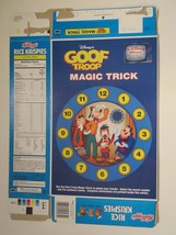 Mt Kellogg&#39;s Cereal Box 1993 Rice Krispies Goof Troop Magic Trick Z107-46 - £19.04 GBP