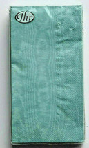 IHR Moiree Mint Teal Hand Towels Napkins Paper Guest Buffet Dinner 16 Count - £12.97 GBP
