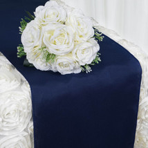 Navy Blue Polyester 12X108&quot;&quot; Table Runner Wedding Party Kitchen Linens Sale Gift - £5.32 GBP