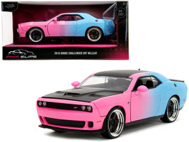 2015 Dodge Challenger SRT Hellcat Pink and Blue Gradient with Matt Black Hood an - £34.09 GBP