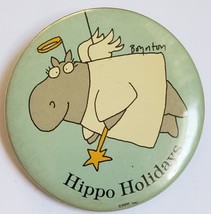 &quot;Hippo Holidays&quot; Boynton  2-1/4&quot; Pinback  - $5.95