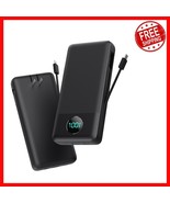 Convenient Portable Charger 33800mAh - Built-in Cables &amp; Safety Features - $966.29 MXN