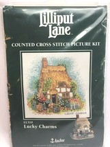 Anchor Lilliput Lane Lucky Charms Counted Cross Stitch Picture Kit LL310 Vtg - £26.42 GBP