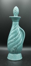 Vintage 1966 Jim Beam Blue/Green/Teal Decanter with Handle Swirl Pattern - £11.09 GBP