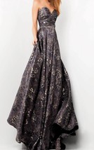 Jovani strapless jacquard ballgown size 12 - $531.17 CAD