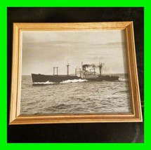 Vintage Photo SS Steam Ship  8&quot; x 10&quot; Framed Joe D. Williamson  - £31.53 GBP
