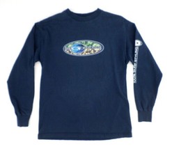 VTG Op Men&#39;s Long Sleeve T-Shirt M Blue [FLAW: Paint Flecks Left Sleeve ... - £20.15 GBP