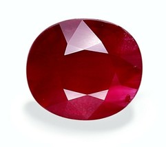 Large Certified 5 cts Ruby No Heat 10.7 x 9.3 oval gemstone from Mozambiqe - £12,489.69 GBP
