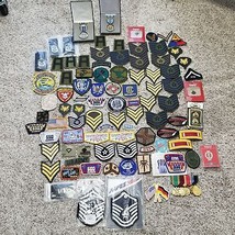 Mixed Lot of 95 Vintage Sew On Patches Military Bowling Police Insignias Medals - £74.72 GBP