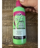 Tulip Soft Matte Fabric Paint Neon Green - $556.80 MXN