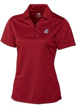 NCAA Washington State Cougars CB Drytec Genre Short Sleeve Polo Womens 2XL Red - £14.44 GBP