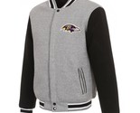 NFL Baltimore Ravens   Reversible Full Snap Fleece Jacket  JHD  2 Front ... - $119.99