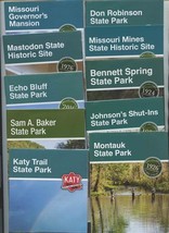10 Missouri State Parks Brochures Mastodon Montauk Katy Trail Johnson&#39;s Shut Ins - £21.74 GBP