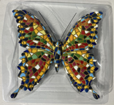 Barcino Mosaics Colorful Resin Mosaic Butterfly Wall Hanger - £32.97 GBP