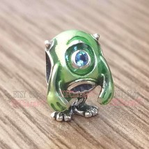 2023 Summer Collection Disney Pixar Mike Wazowski Charm with Enamel &amp; Crystal  - £13.46 GBP